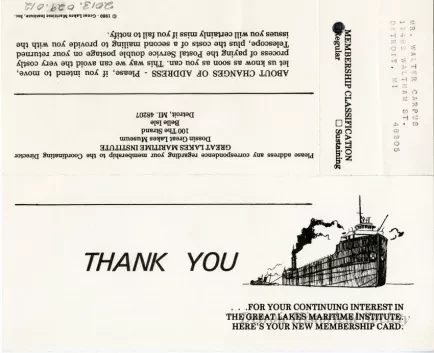 Card, Membership