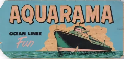 Sign - Aquarama - Ocean Liner Fun