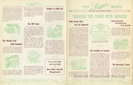 Menu - The Sanders Menu, Vol. 2, No. 2