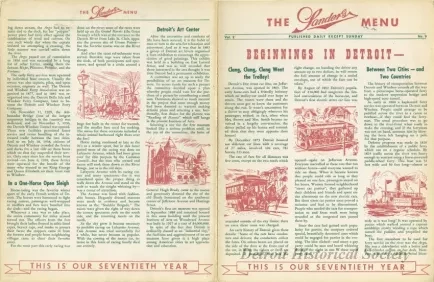 Menu - The Sanders Menu, Vol. 2, No. 9