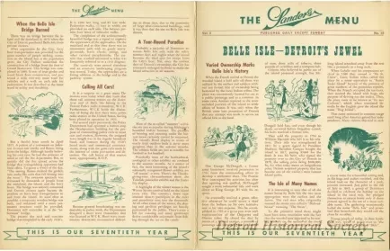 Menu - The Sanders Menu, Vol. 2, No. 15