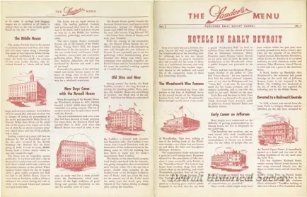 Menu - The Sanders Menu, Vol. 3, No. 4