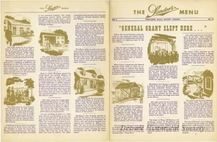 Menu - The Sanders Menu, Vol. 3, No. 13