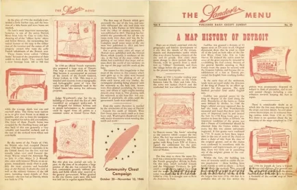 Menu - The Sanders Menu, Vol. 3, No. 22