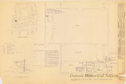 Blueprint - Interpretive Center, Historic Fort Wayne - 
New Toilet Room