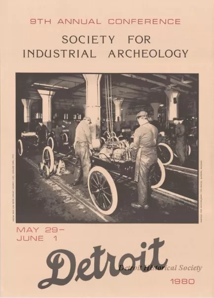 Poster - 9th Annual Conference -
Society for Industrial Archeology