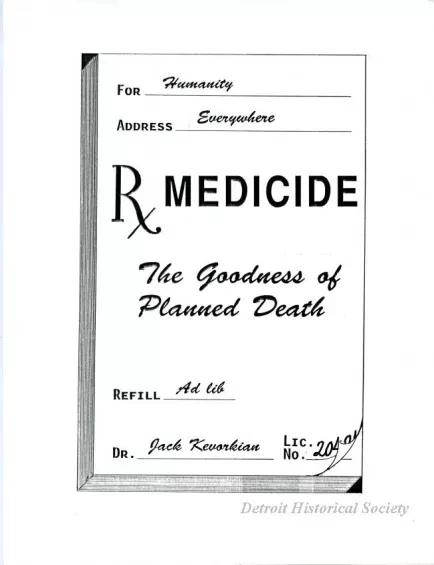 Drawing - Medicide; The goodness of Planned Death