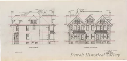 Drawing, Architectural - Woodward Avenue Elevation