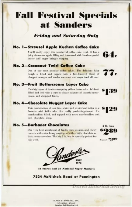 Proof, Printing - Sanders Fall Festival Ad