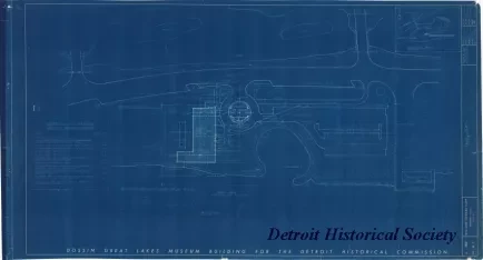 Blueprint - Dossin Great Lakes Museum Building for the Detroit Historical Commission