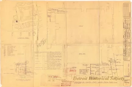 Blueprint - Interpretive Center, Historic Fort Wayne - 
New Toilet Room