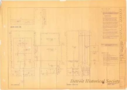 Blueprint - Detroit Residential Manpower Center, Fort Wayne
[Building No 312]