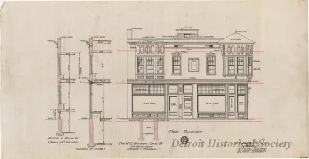 Drawing, Architectural - Front Elevation,
Street Side Elevation
