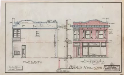 Drawing, Architectural - Rear Elevation,
Front Elevation