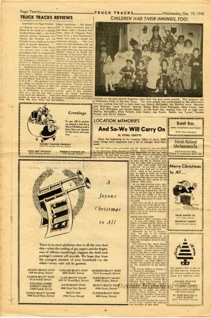 Newspaper - Truck Tracks
