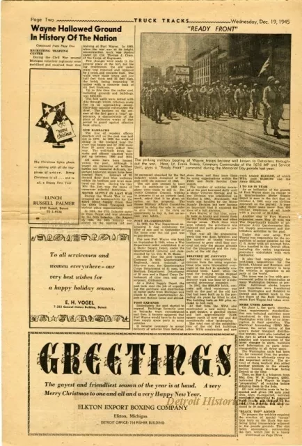 Newspaper - Truck Tracks
