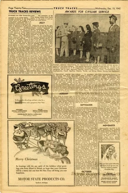Newspaper - Truck Tracks