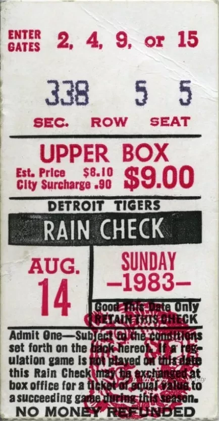 Ticket, Admission