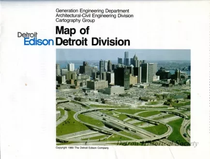 Map - Detroit Edison, Map of Detroit Division