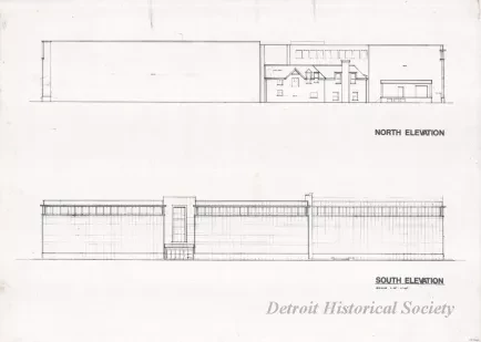 Drawing, Architectural - North Elevation,
South Elevation