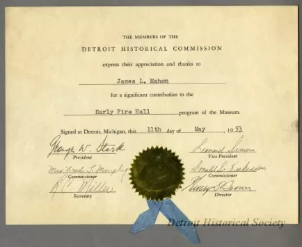 Certificate, Commemorative
