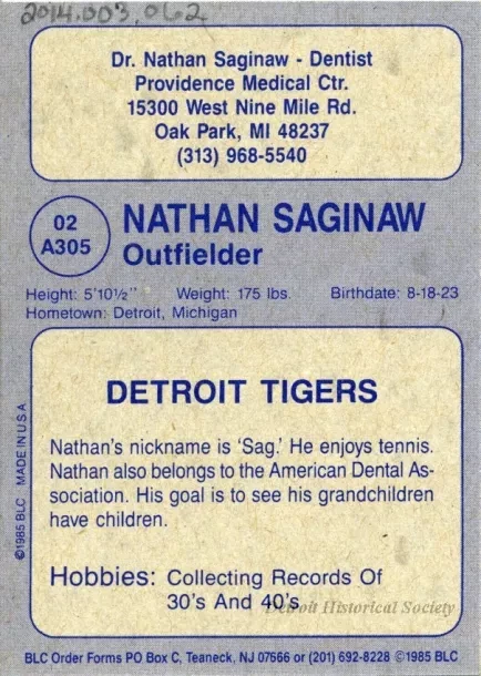 Card, Baseball