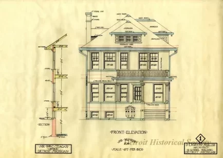 Drawing, Architectural - Front Elevation
