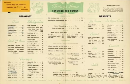 Menu - The Sanders Menu, Vol. 2, No. 14