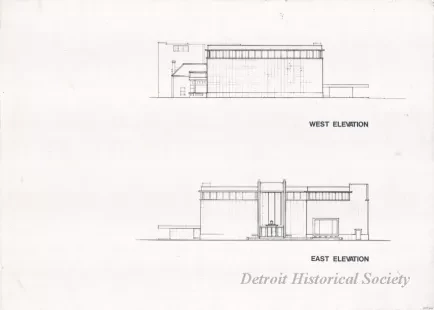 Drawing, Architectural - West Elevation,
East Elevation