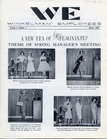 Newsletter - WE Winkelman Employees, Vol. 4, No. 1
March, 1959