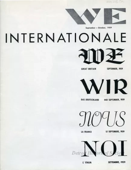 Newsletter - WE Winkelman Employees
September - October, 1959