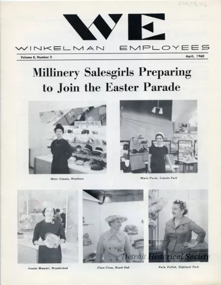 Newsletter - WE Winkelman Employees, vol. 8, no. 2
April, 1960