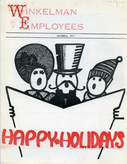 Newsletter - WE Winkelman Employees
December, 1971