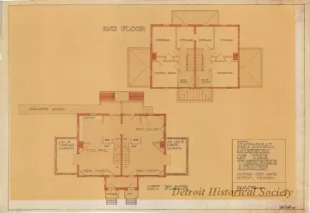 Drawing, Architectural - Proposed National Museum of the Tuskegee Airmen,
Historic Fort Wayne, Detroit, Michigan
