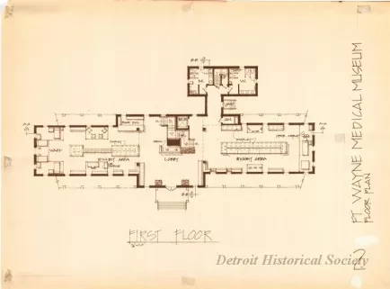 Blueprint - Ft. Wayne Medical Museum,
Floor Plan