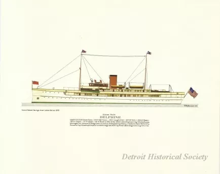 Print - Steam Yacht Delphine