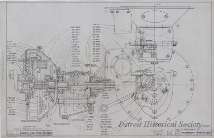 Drawing, Technical - Clutch Assy. Type "R"
Transmission Type "A"