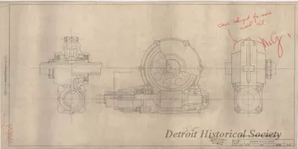 Drawing, Technical - Worm Drive Assy.