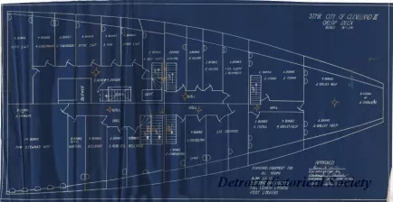 Blueprint - Stmr. City of Cleveland III,
Orlop Deck