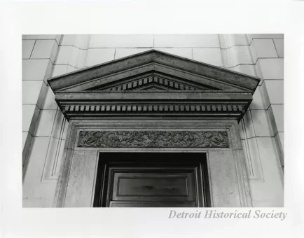 Print, Photographic - Michigan Central Train Depot, Portal Detail