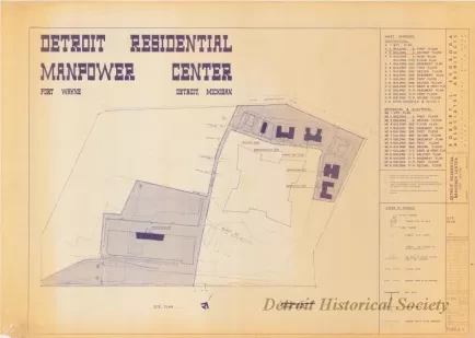 Blueprint - Detroit Residential Manpower Center
Fort Wayne, Detroit, Michigan