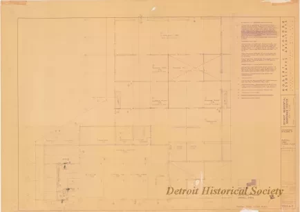 Blueprint - Detroit Residential Manpower Center
Fort Wayne, Detroit, Michigan