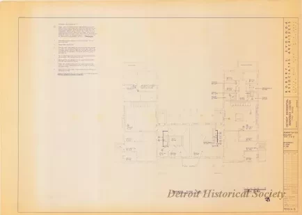 Blueprint - Detroit Residential Manpower Center
Fort Wayne, Detroit, Michigan