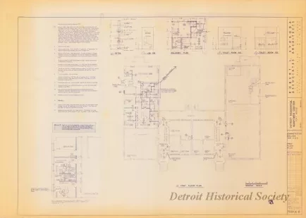 Blueprint - Detroit Residential Manpower Center
Fort Wayne, Detroit, Michigan