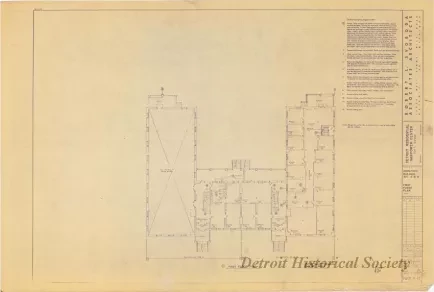 Blueprint - Detroit Residential Manpower Center
Fort Wayne, Detroit, Michigan