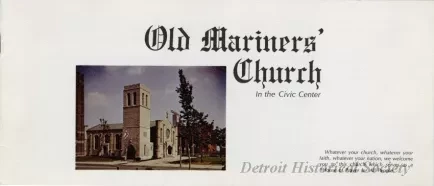 Booklet - Old Mariners' Church In the Civic Center