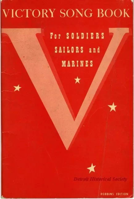 Book - Victory Song Book for Soldiers, Sailors and Marines
