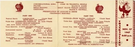 Program, Concert