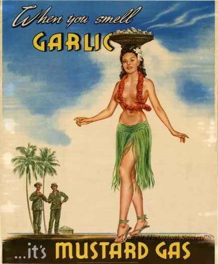 Poster - When you smell GARLIC ...it's Mustard Gas