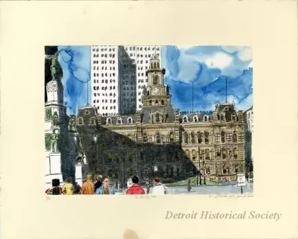 Lithograph - The Old City Hall
